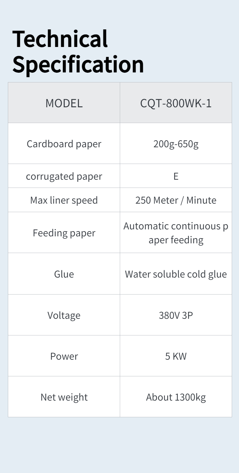 PLC Controlled CQT-800WK-1 Corrugated Paper Box Folder Gluer Machine for Box Packaging