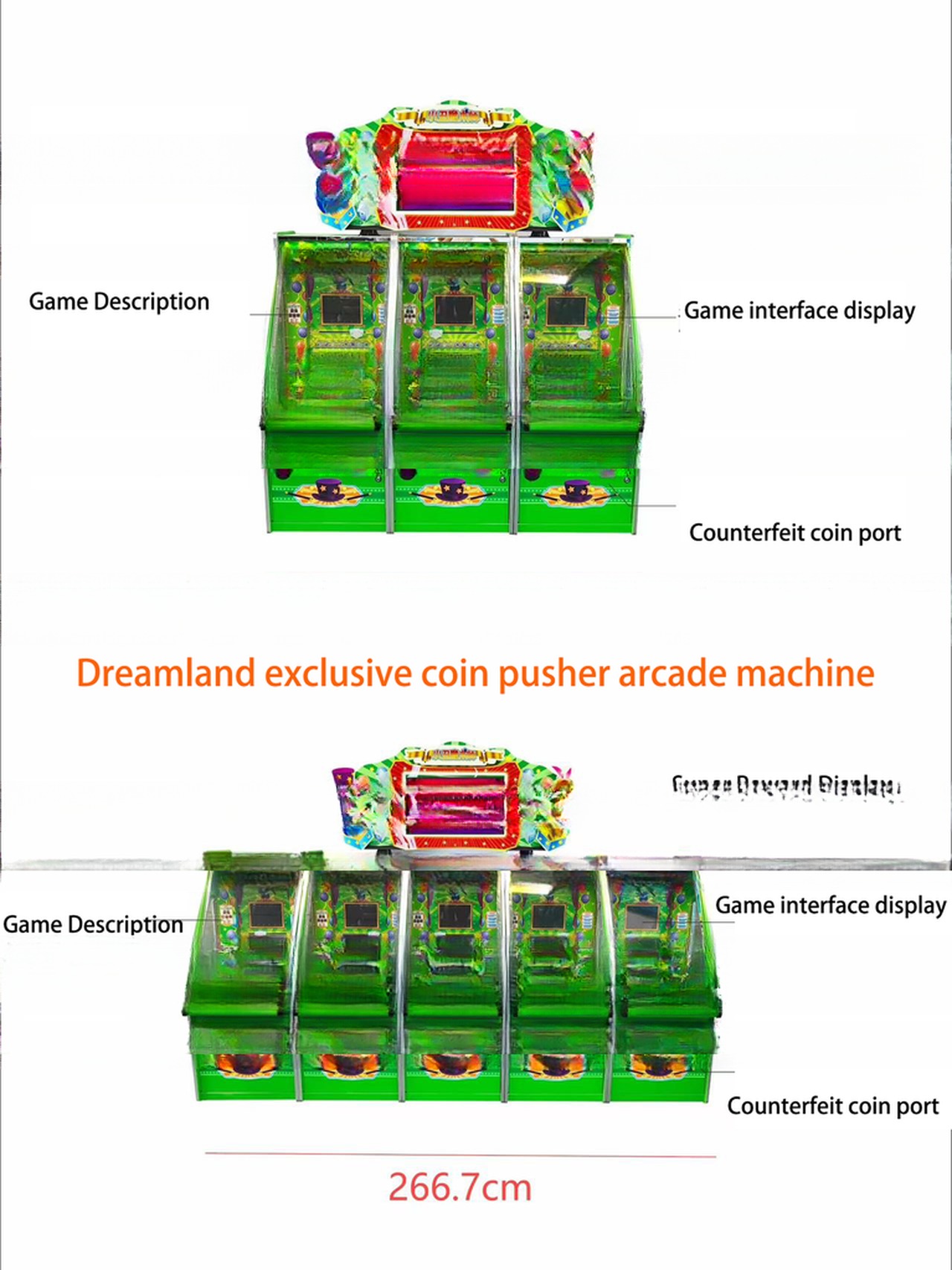 Super Circus Magician Lottery Game Machine Amusement Gaming Machines Customized