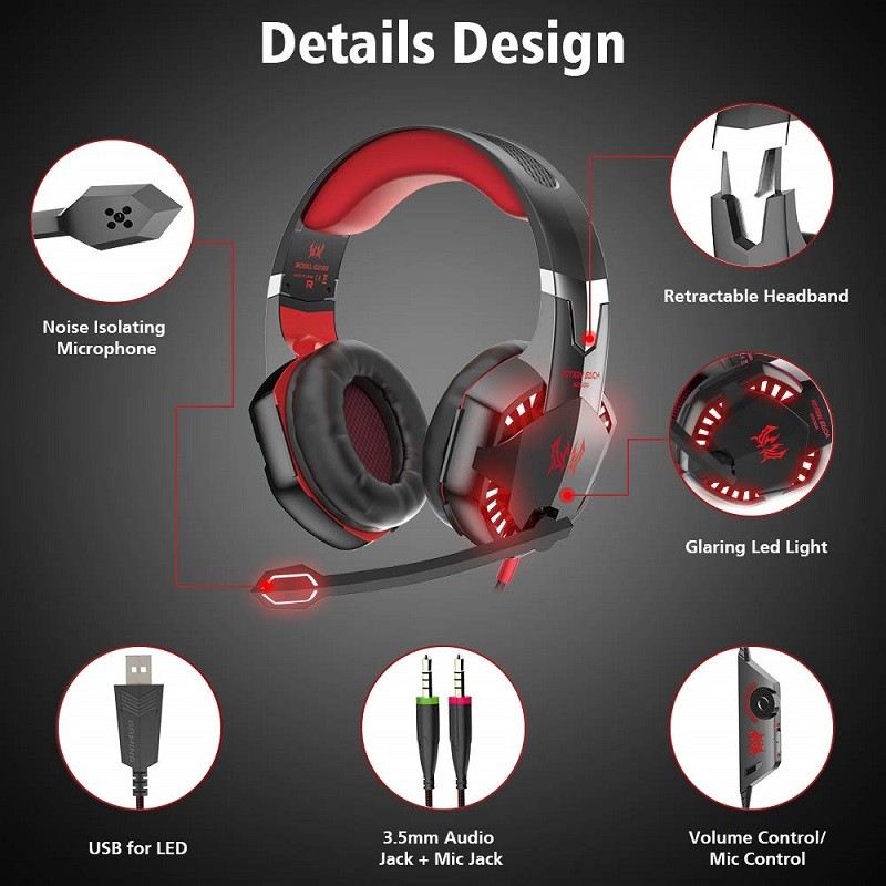 Kotion Each g2000 2.2kohm 100mA Over Ear Gaming Headset