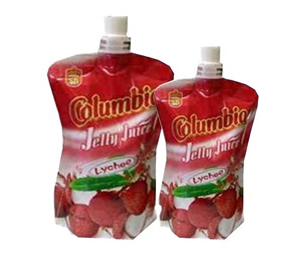 Aluminum foil juice beverage spout pouch/Drinking water spout plastic pouch/Liquid spout pouch packaging bag