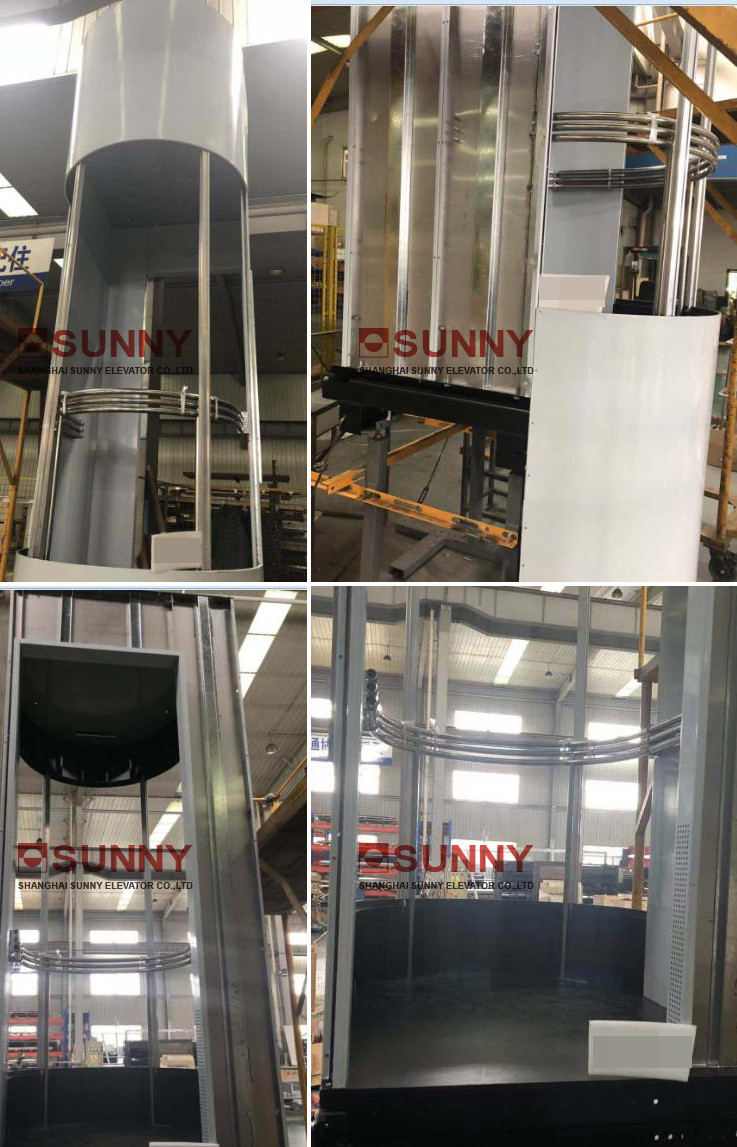 Elevator Cabin Decoration Central Soft Flat Image Ceiling + Central Soft Lighting