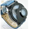 Buy cheap OEM Double Movement Mens Sports Watch With Denim Band Hook Buckle from wholesalers