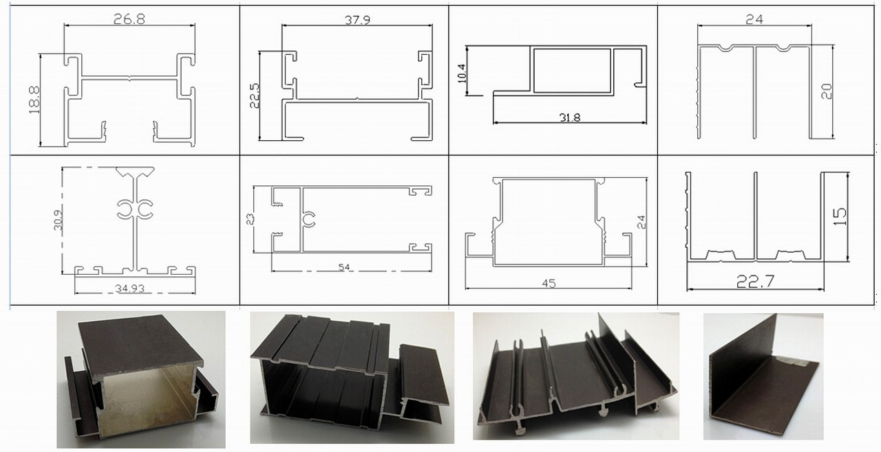 High Quality Anodized Aluminum Curtain Wall Profiles