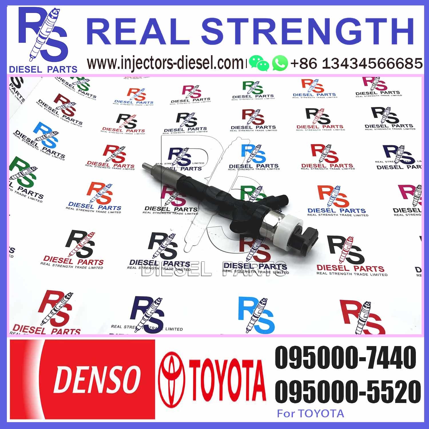 0950007440 Injector Nozzle 23670-39225 23670-39265 Diesel Injector Nozzle Assy 095000-7440 for TOYOTA 23670-30120 23670-