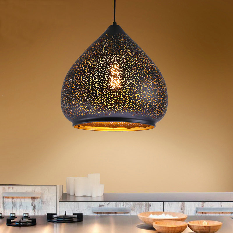Modern Iron Art Drop light Energy Saving Light Decoration Moroccan Hanging Pendant Lamp(WH-DC-67)