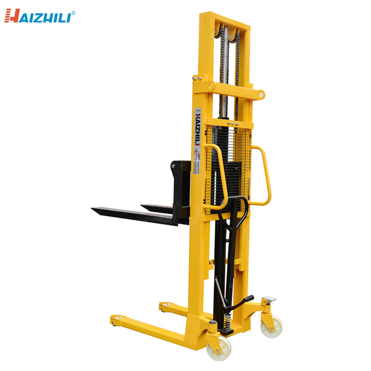 2000kg 2000mm Manual Forklift Stacker Double Mast Type Smooth Operation