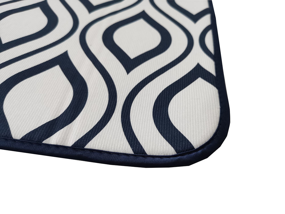 Microfiber Dish Drying Mat 300gsm Glass Cloth Dish Drainer Mat