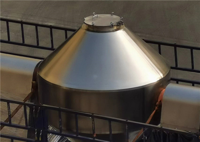 SS304 316L Double Cone Vacuum Evaporator 90% Drying Efficiency 0.75KW-7.5KW Power