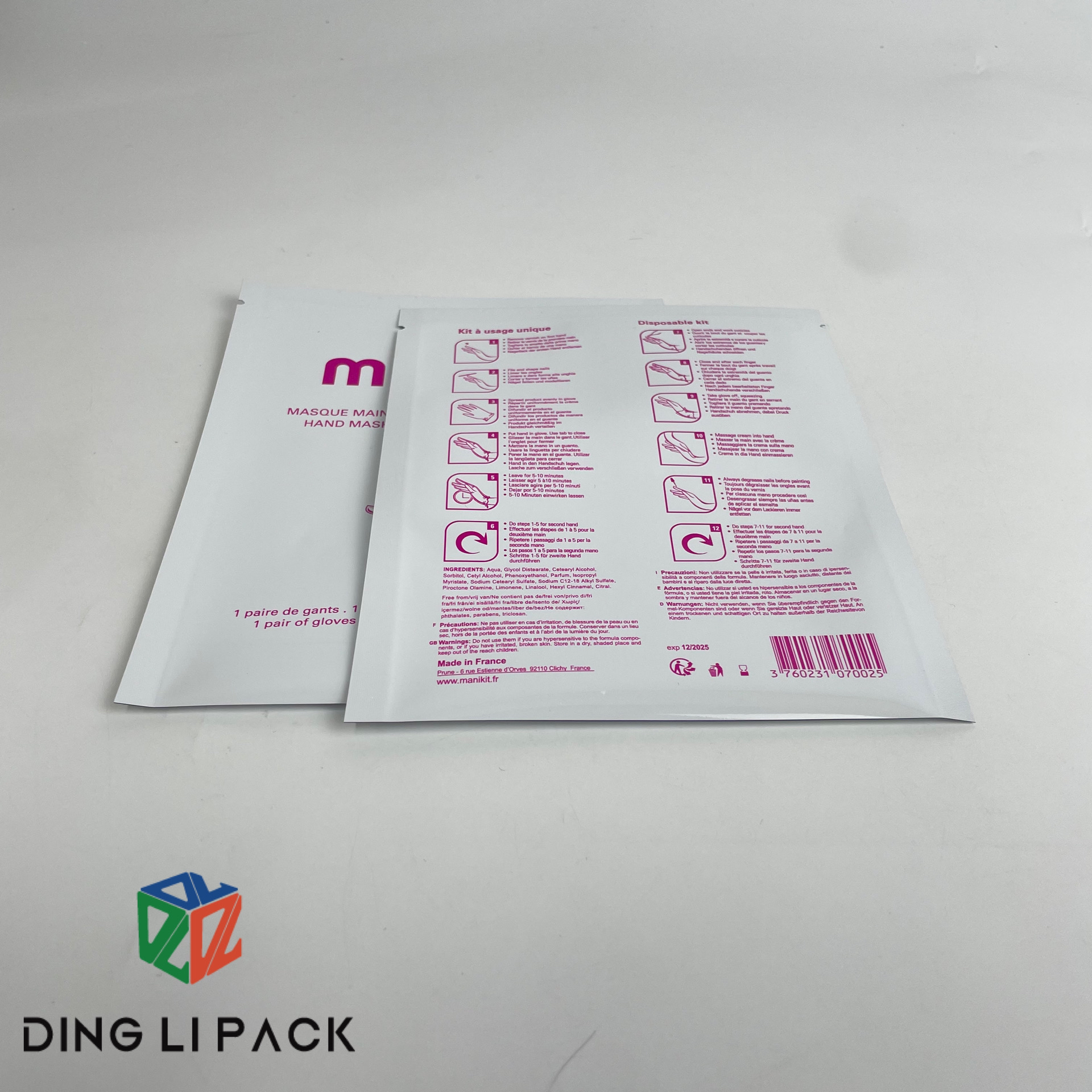 Custom Printed Logo Design open top heat foil aluminum heat seal 3 sides sealing bag vacuum uk on