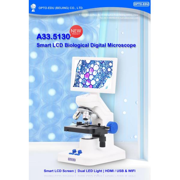 OPTO-EDU A33.5130 7" LCD Digital Microscope 55x-550x Magnification 8.0M CMOS