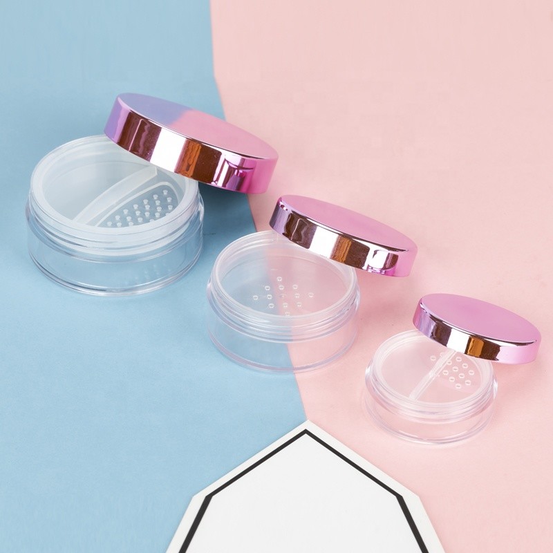 5g 10g 30g Empty Face Cream Jar Cream Jars Custom Logo Plastic rose pink