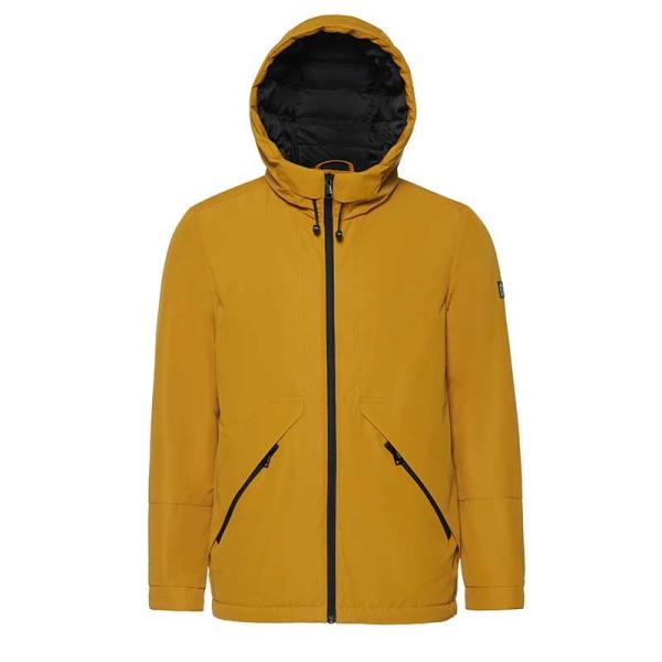 Everyday Wear Man'S Demiseason Coat Two Pockets Delicate Touch Casual Waterproof