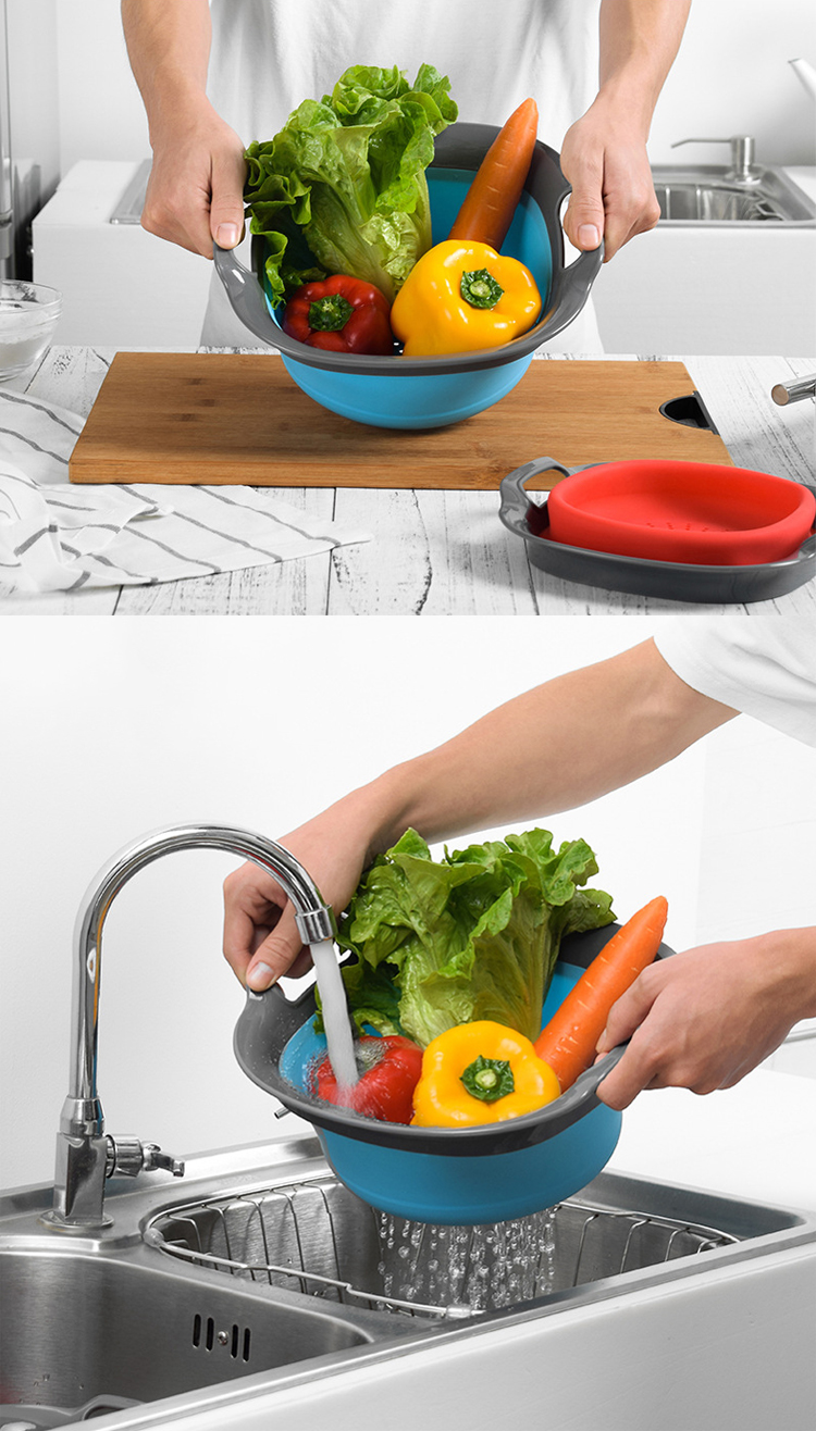 Tasteless Silicone Kitchenware Silicone Washing Basket