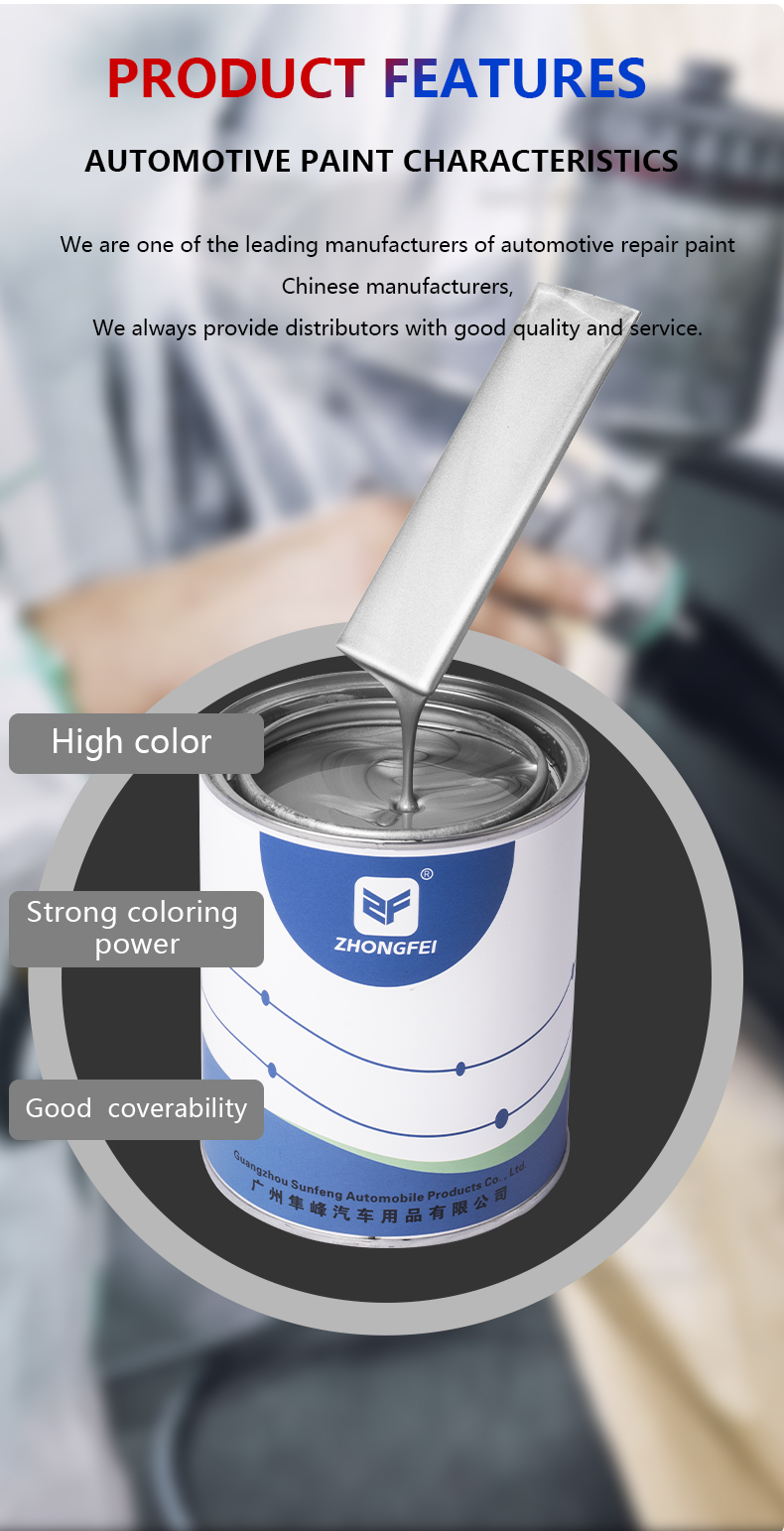 High Coverage And Bright Color Innocolor Spray Metal Paint For Automotive Refinish