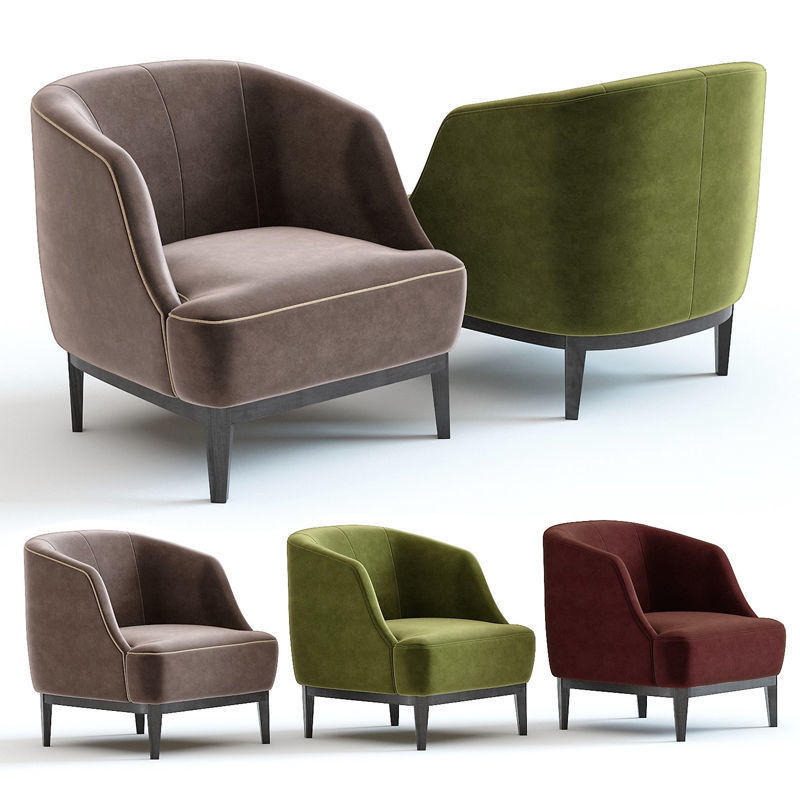 Custom Star Hotel Guest Exclusive Armchair With Fabric Option And Wood Legs