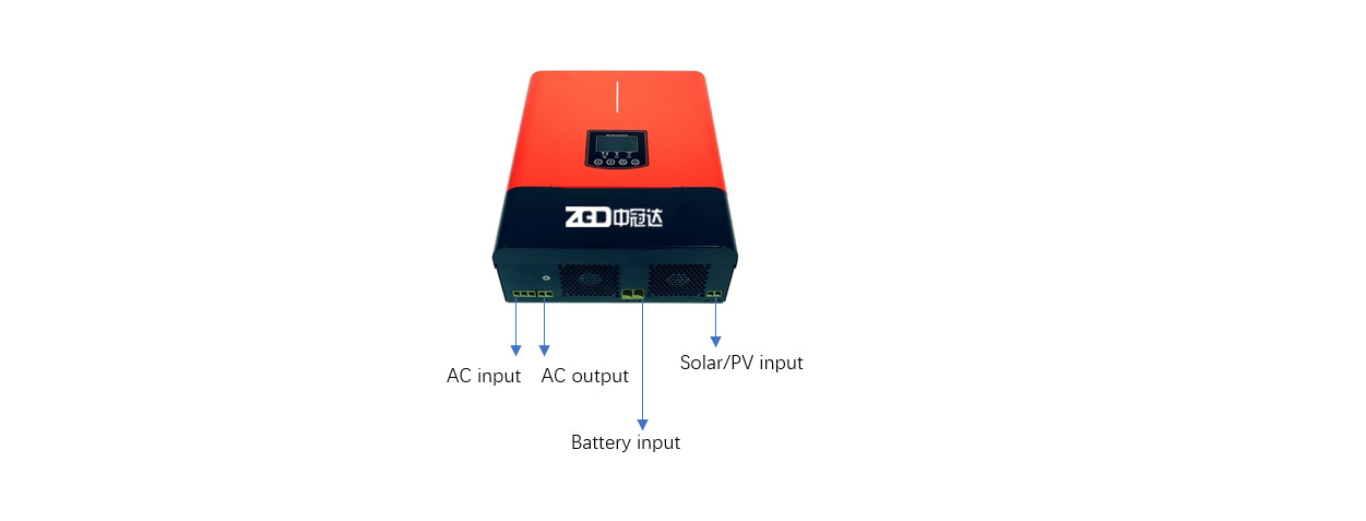 MPPT System 2000W Solar Home Inverter Hybrid For Energy Storage