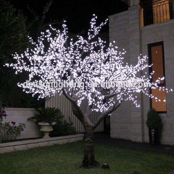 montaje de luz del arbol del led
