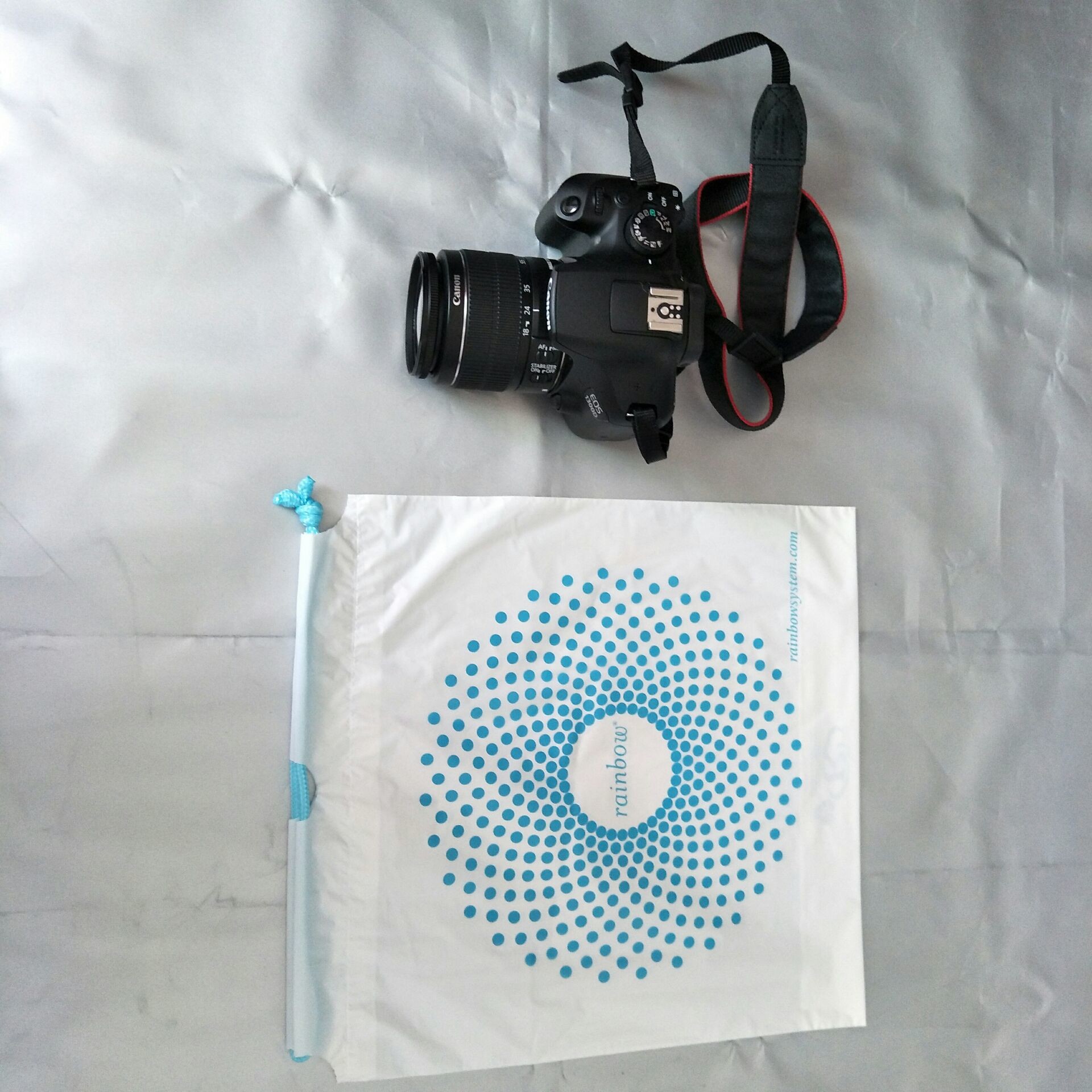 Eco - Friendly Drawstring Plastic Bags , White Transparent Soft Plastic Bundle Pocket Size W30 X L33cm