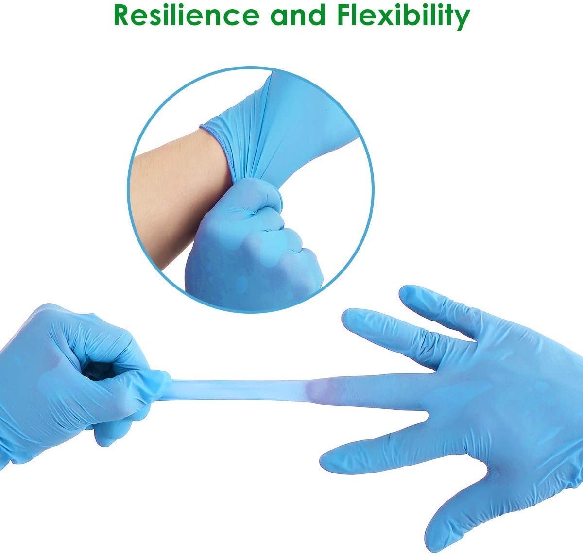 Biodegradable Powder Free Disposable Nitrile Gloves 100pcs Box 9mil