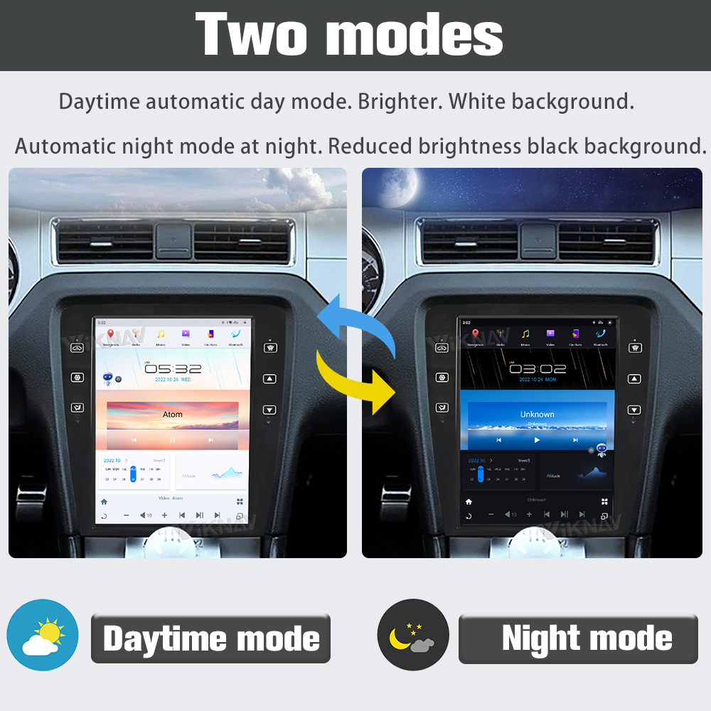 Viknav Car Radio For Ford Mustang (2009-2013) 12.1 inch Touch Screen Android Multimedia Player Head unit