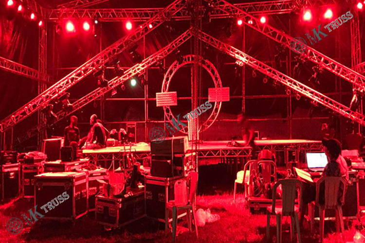 Light Weight Aluminum Mobile Mini Trusses Stand Pipe And Drape for Exhibition Partner