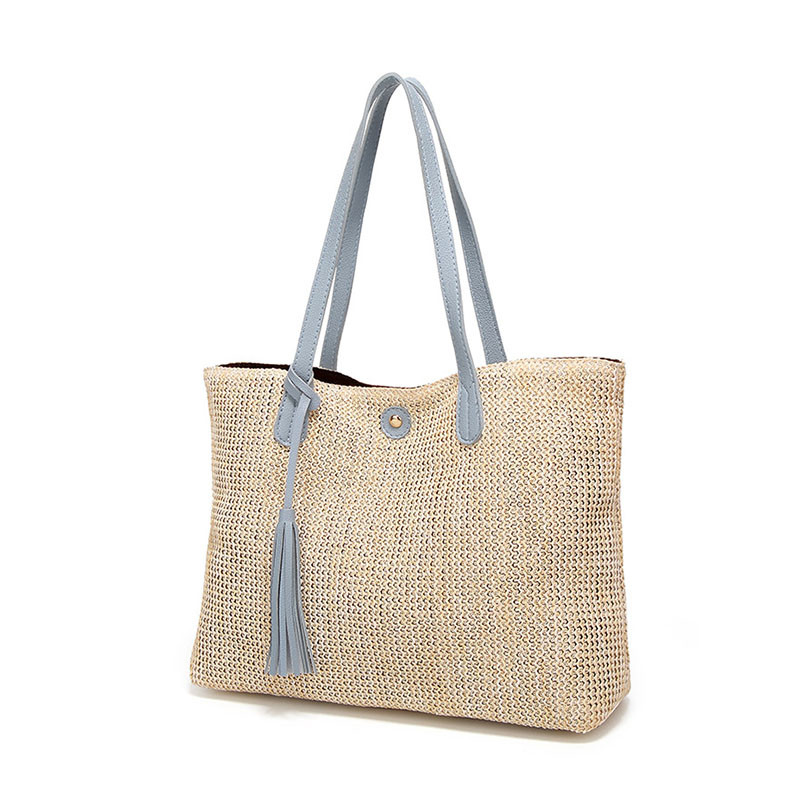 ALLWELL Women Beach Straw Weaving Bag , Fashion Simple Shoulder Bag