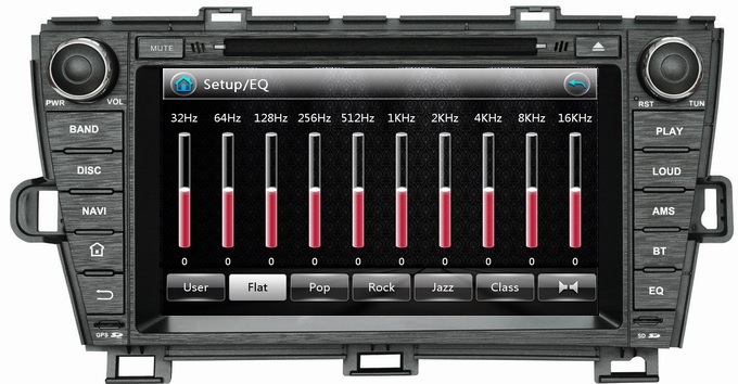 Ouchuangbo New Autoradio DVD GPS Navigation iPod USB for Toyota Prius 2009-2013 (Left) OCB-8004LA