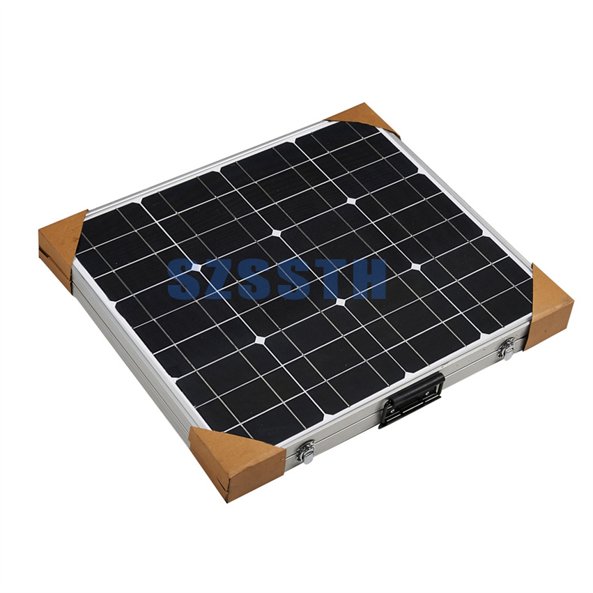 5.56A Glass Fold Up Solar Panels 250W 300W Portable Monocrystalline Solar Panel