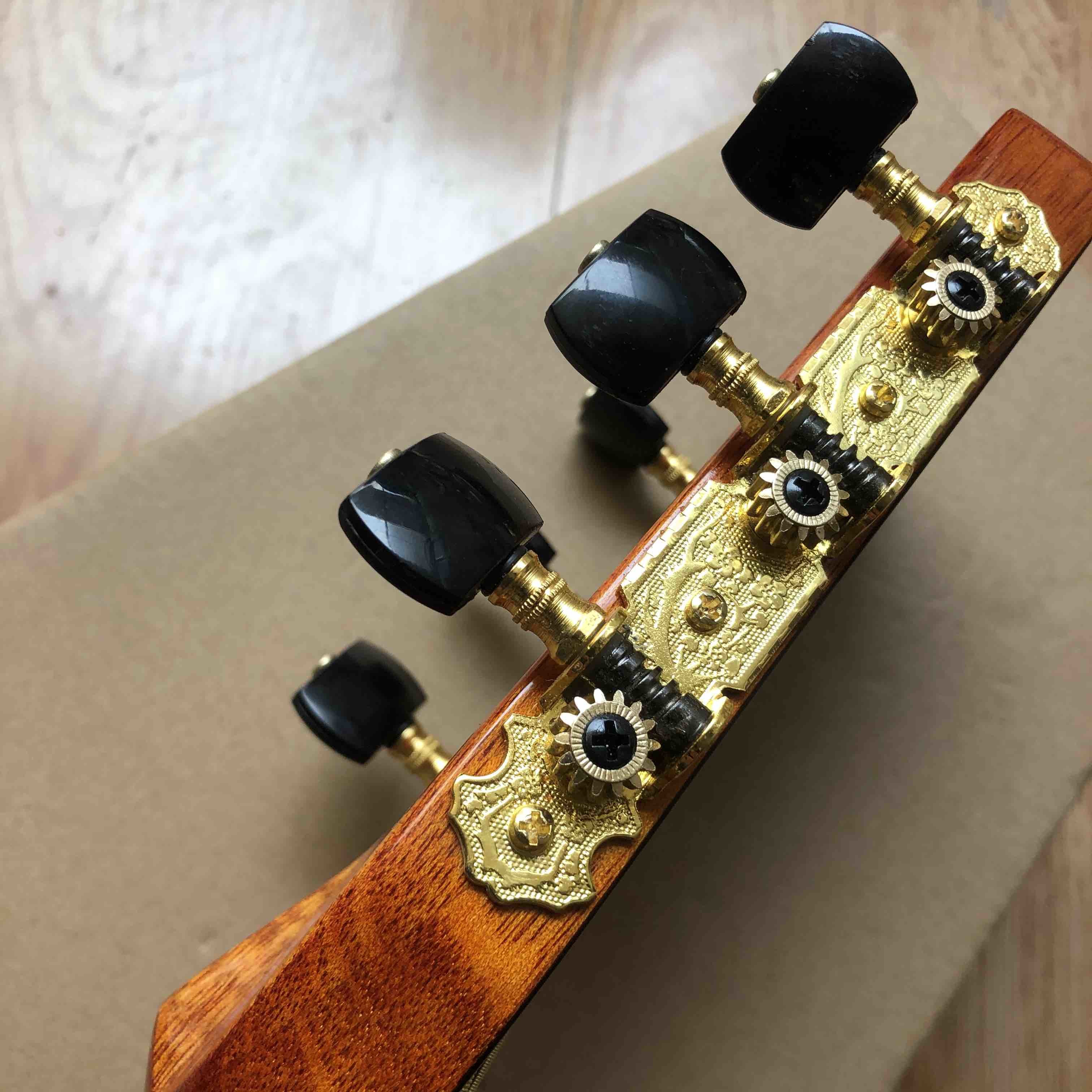 All Solid KOA Top 00045 Style 39" Acoustic Guitar Classic Guitar Head Style with Fishman EQ 301 Full Abalone Binding