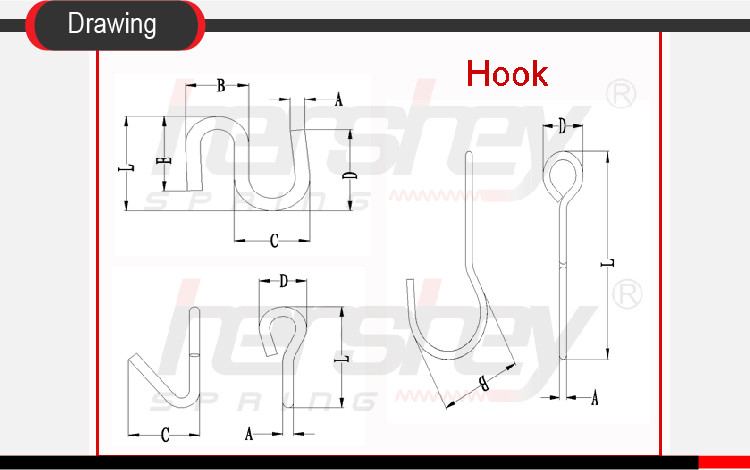 Threaded Ss J Hook Stainless Steel Jewelry Wall Mounting Clothes Hanger