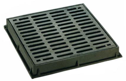 Dished Square Round Cast Iron Drain Grate Covers Cast Metal Driveway Drainage