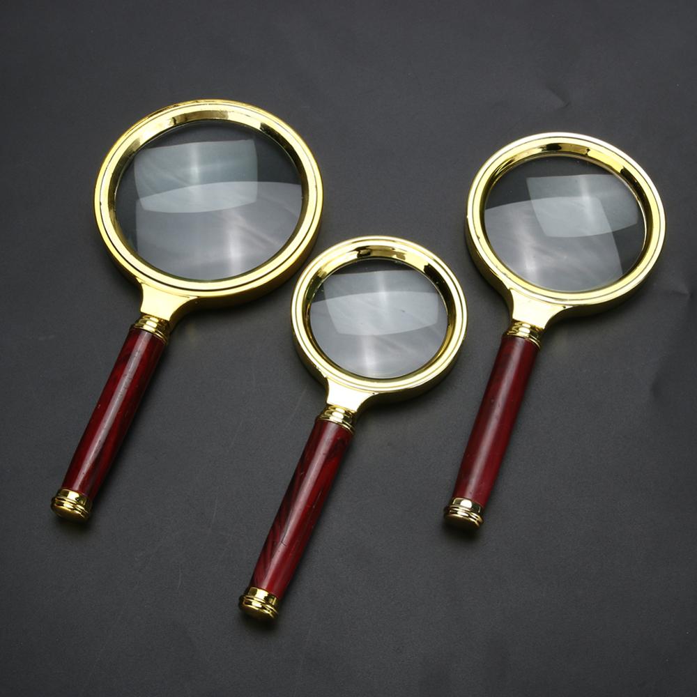 70mm Handheld Reading Magnifier 10x Handheld Magnifying Glass Ergonomics Handle Design