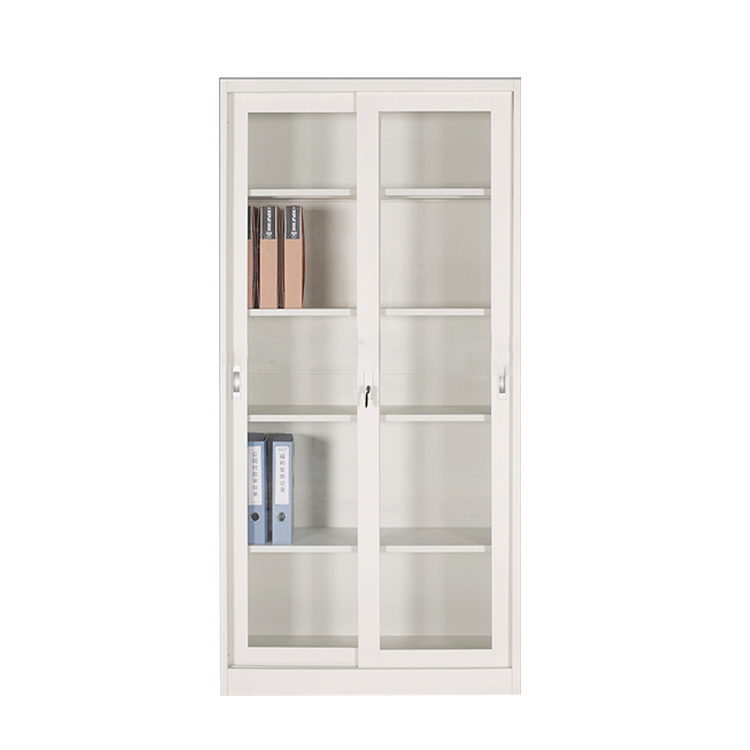 Documents Storage Steel Sliding Glass Door Cupboard Filing Cabinet
