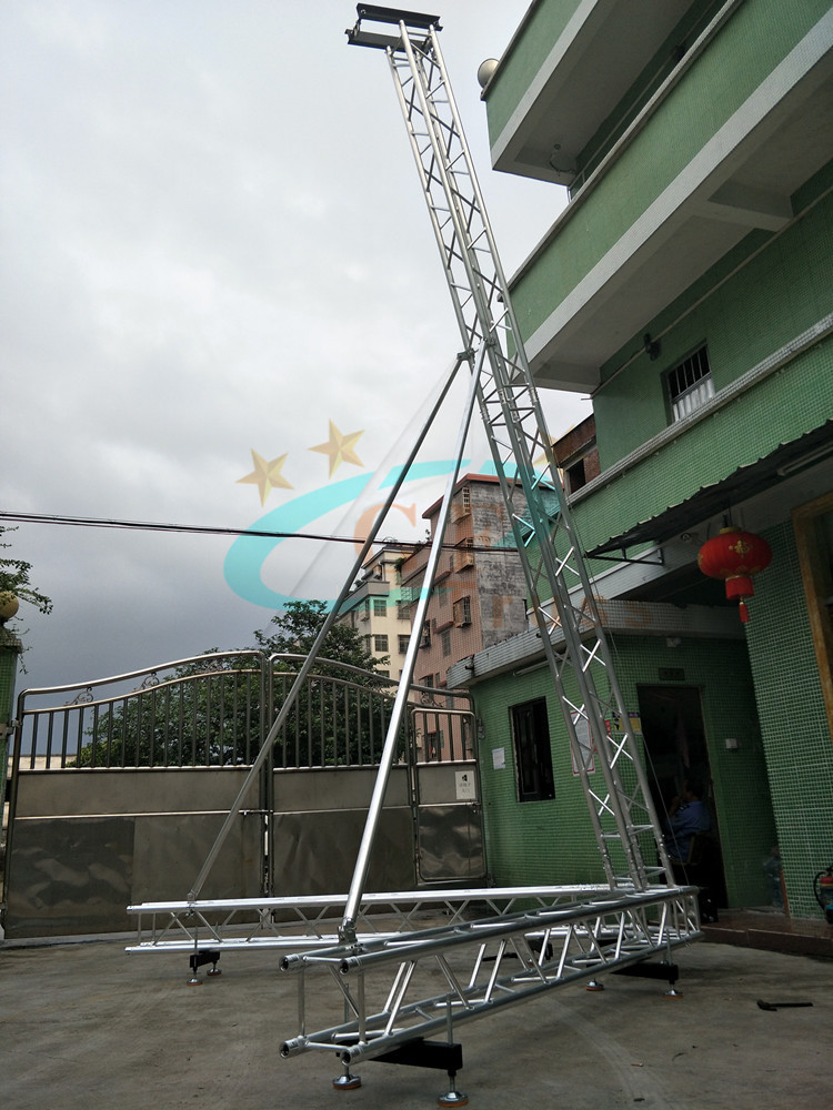 10M Line Array Truss Aluminum Alloy Tower Safety Loading