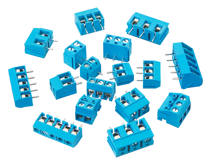 301R PCB Spring Electrical Terminal Block Connectors Different Housing Color