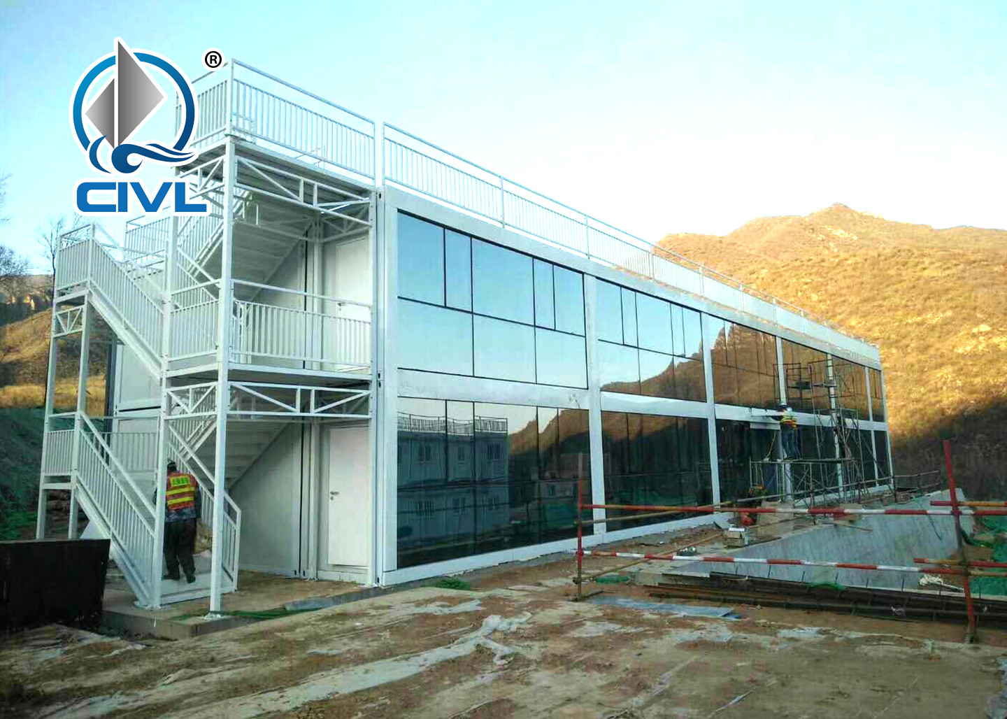 Movable Folded Home Material Prefab Container Homes Worker Office Fiber Sandwich Panel