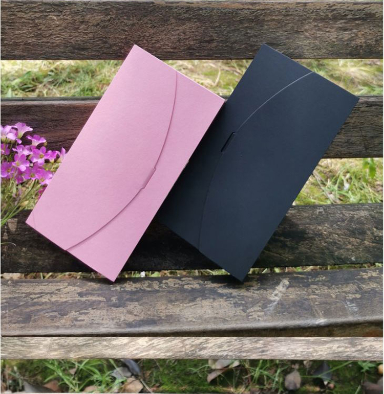 Custom Logo Biodegradable Kraft Paper Phone Case Packaging Box Gift Packing Envelope Shape Scarf Package Box