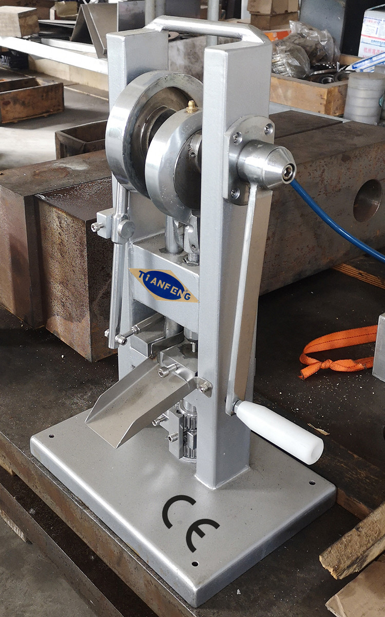 GCr15 Manual Calcium Tablet Single Punch Press For Pharmaceuticals