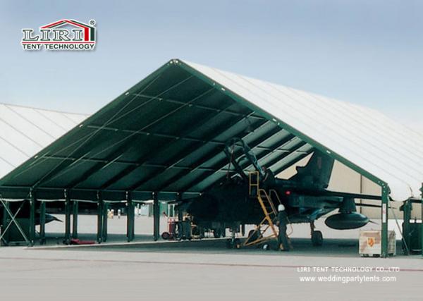 Quality Special Fabric Aircraft Hangar Tent 30M Width With Glass Wall for sale