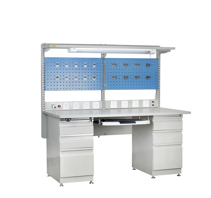 Customized ESD Workbench | Anti-Static Electrical Lab Work Table For Electronics Assembly