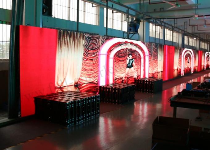 Epistar Rental Led Display Screen Backlit TP10 1R1G1B With 640x640mm Cabinet