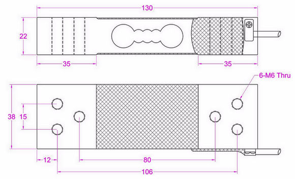 low profile single point load cell 100kg