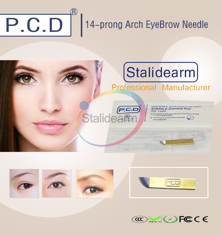 Hot Selling Eyebrow Embroidery Pen Makeup PCD Micro Blading Needles