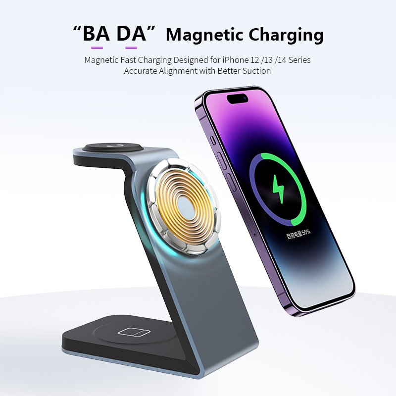 Multi-functional Wireless Charging Station for Mobile Phone iwatch and AirPods 5w