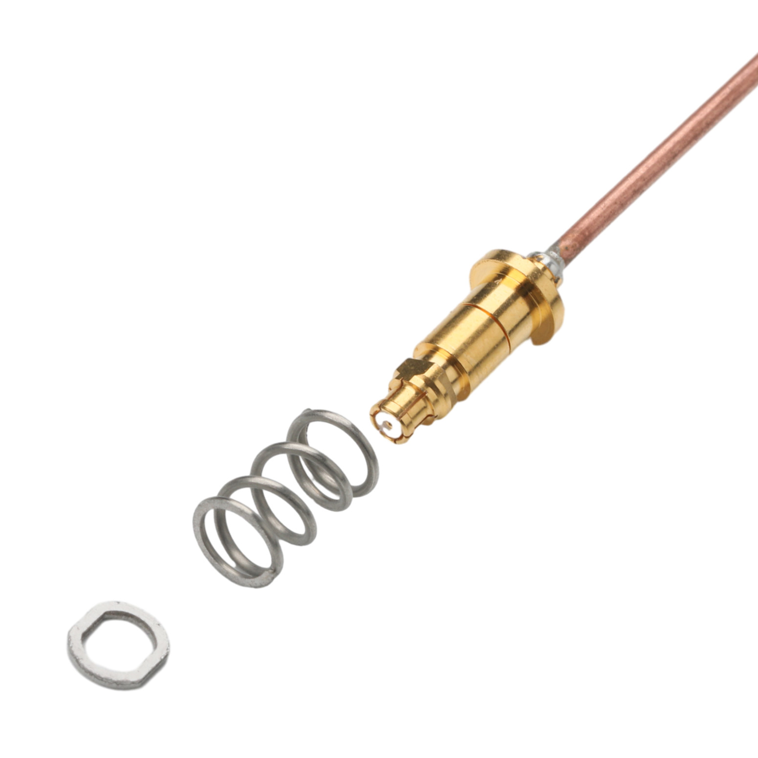 0.047 20g Rohs Compliant Semi Rigid Coaxial Cable 1000 Volts
