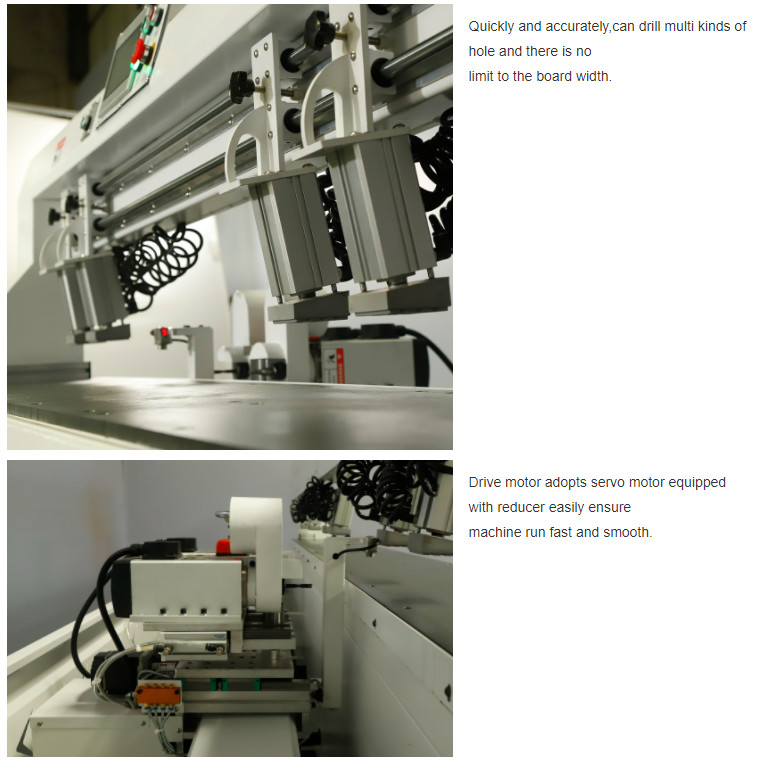 High Speed CNC Multi Boring Machine 3.5kw For Wood Hole