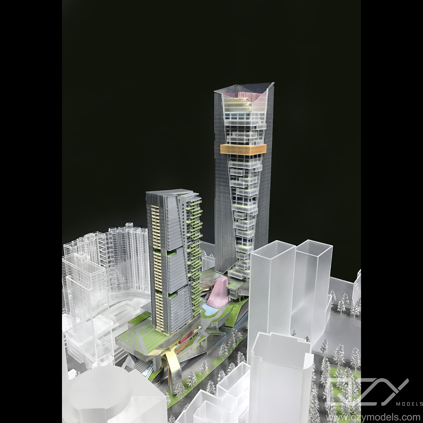 Construction Urban Model Architecture 1/500 Guiyang Hengfeng Pesestrian Street