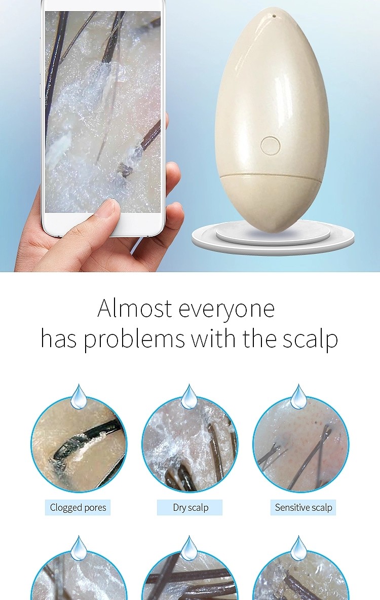 Magnification 500X Handheld Skin And Hair Analyzer Machine Wireless For White Hair