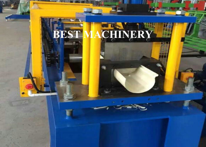 Galvanized Metal Rain 12m/Min Gutter Roll Forming Machine