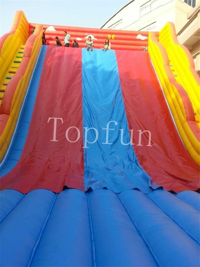 Red Multifunctional Inflatable Water Slide With Obstacles N Pool